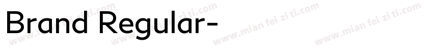 Brand Regular字体转换